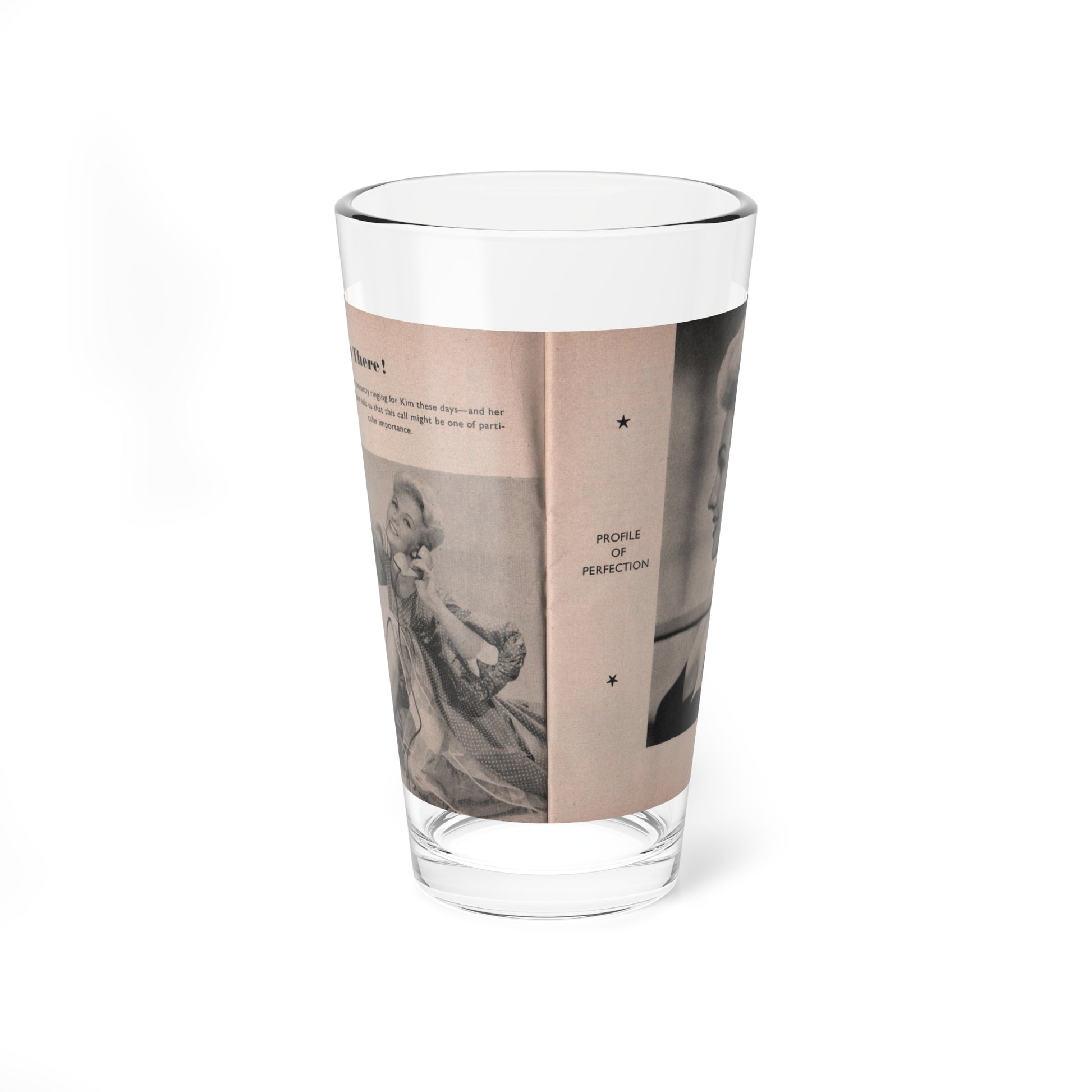 Kim Novak #144 - Scanned Mag. 66 Photos (Vintage Female Icon) Pint Glass 16oz-16oz-Go Mug Yourself