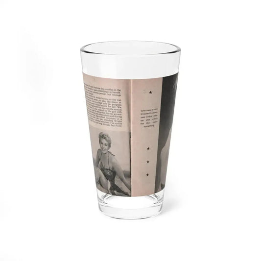 Kim Novak #145 - Scanned Mag. 66 Photos (Vintage Female Icon) Pint Glass 16oz 16oz - Go Mug Yourself
