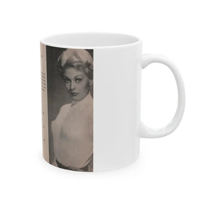 Kim Novak #145 - Scanned Mag. 66 Photos (Vintage Female Icon) White Coffee Mug - Go Mug Yourself