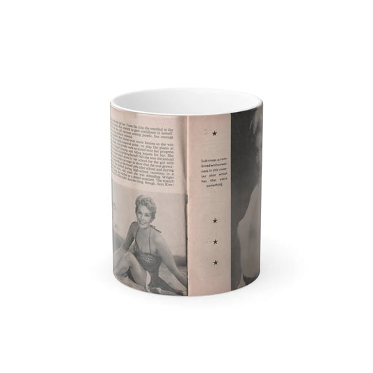Kim Novak #145 - Scanned Mag. 66 Photos (Pages 10 & 11) (Vintage Female Icons) Color Changing Mug 11oz-11oz-Go Mug Yourself