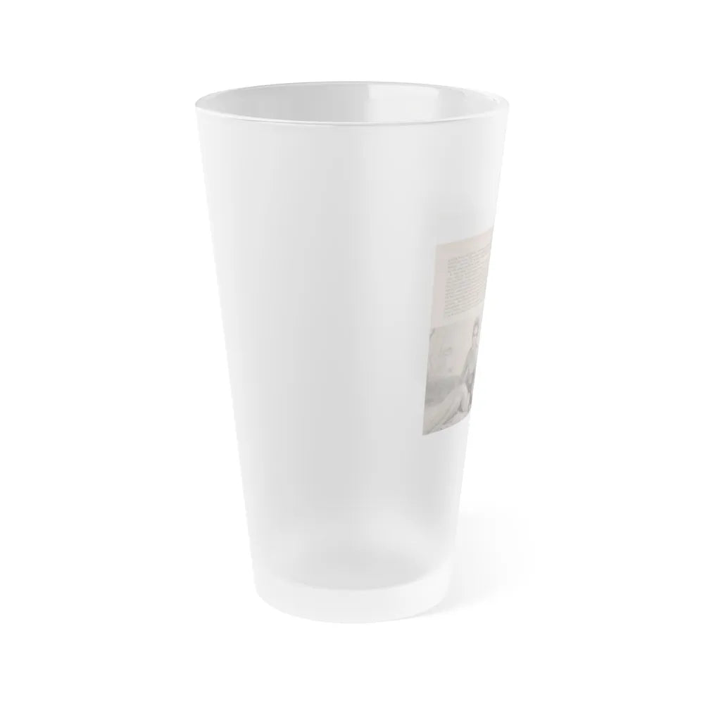 Kim Novak #145 - Scanned Mag. 66 Photos (Vintage Female Icon) Frosted Pint Glass 16oz-Go Mug Yourself