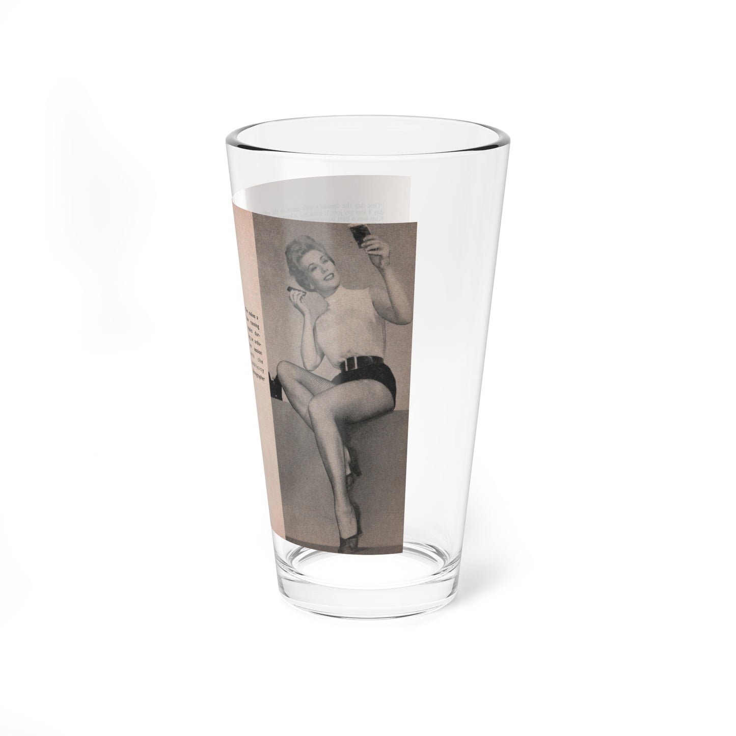 Kim Novak #146 - Scanned Mag. 66 Photos (Vintage Female Icon) Pint Glass 16oz-Go Mug Yourself