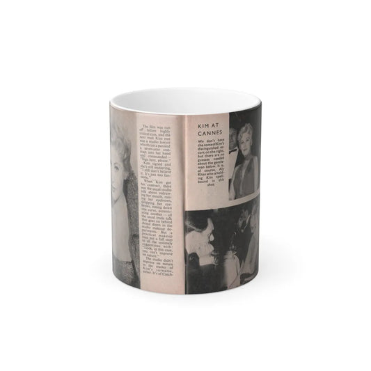 Kim Novak #147 - Scanned Mag. 66 Photos (Pages 14 & 15) (Vintage Female Icons) Color Changing Mug 11oz-11oz-Go Mug Yourself