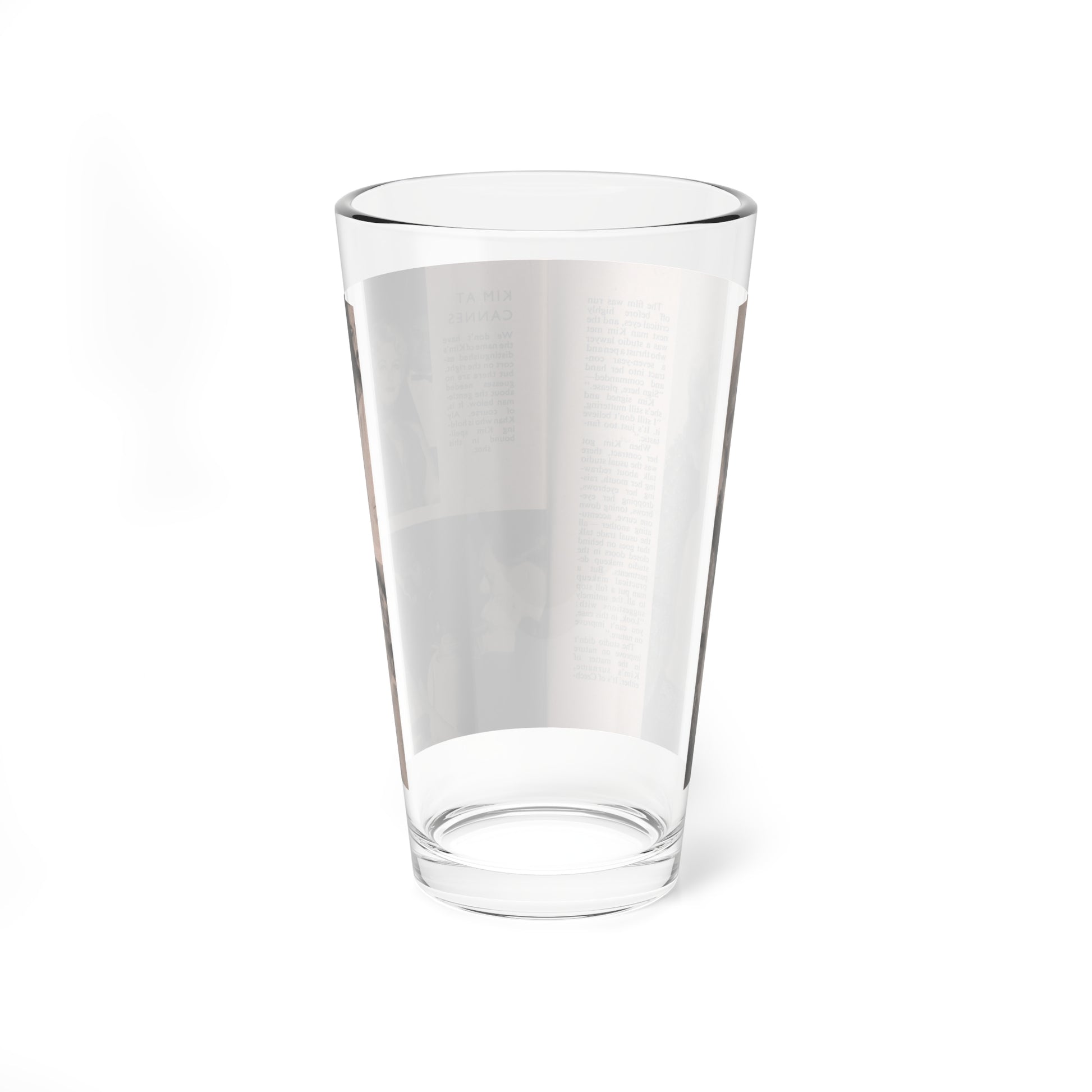 Kim Novak #147 - Scanned Mag. 66 Photos (Vintage Female Icon) Pint Glass 16oz-Go Mug Yourself