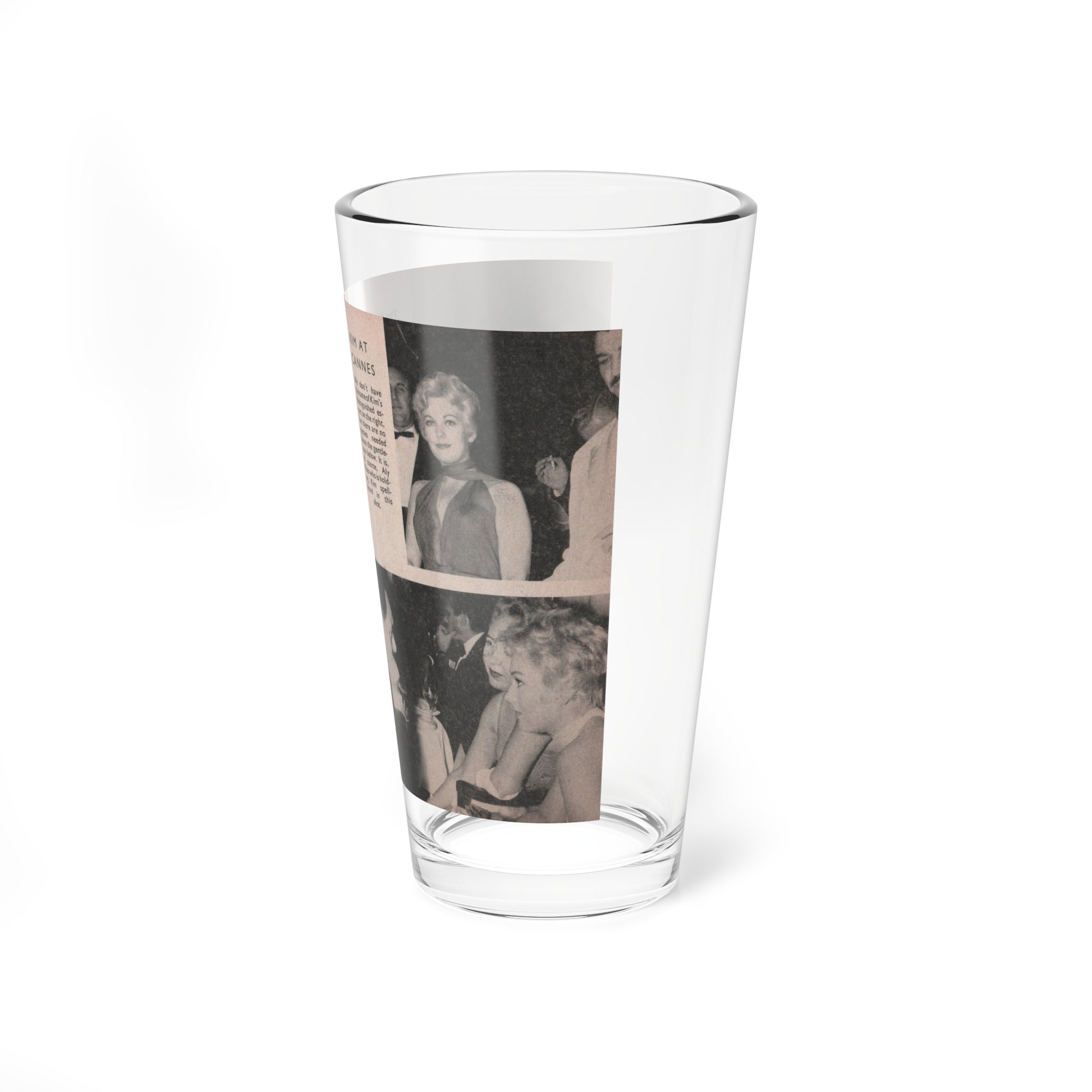 Kim Novak #147 - Scanned Mag. 66 Photos (Vintage Female Icon) Pint Glass 16oz-Go Mug Yourself