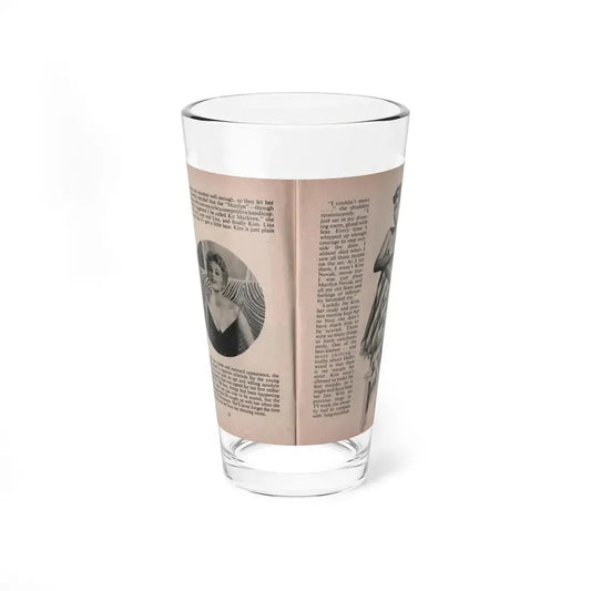 Kim Novak #148 - Scanned Mag. 66 Photos (Vintage Female Icon) Pint Glass 16oz 16oz - Go Mug Yourself