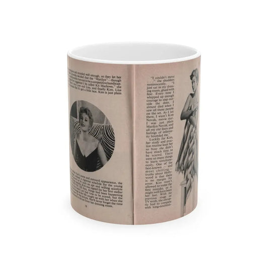 Kim Novak #148 - Scanned Mag. 66 Photos (Vintage Female Icon) White Coffee Mug 11oz - Go Mug Yourself
