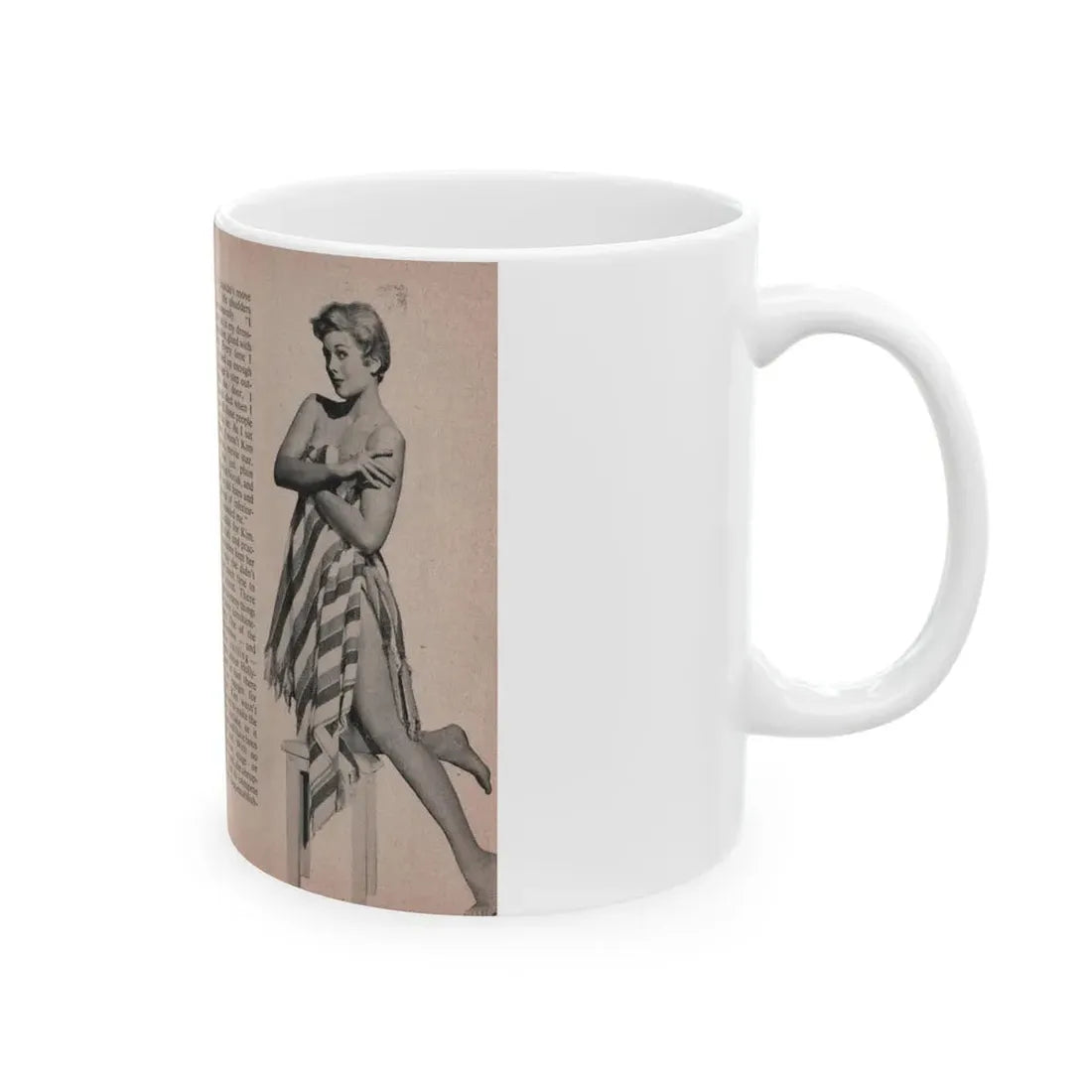 Kim Novak #148 - Scanned Mag. 66 Photos (Vintage Female Icon) White Coffee Mug - Go Mug Yourself