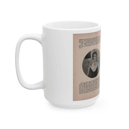 Kim Novak #148 - Scanned Mag. 66 Photos (Vintage Female Icon) White Coffee Mug - Go Mug Yourself