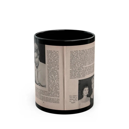 Kim Novak #149 - Scanned Mag. 66 Photos (Vintage Female Icon) Black Coffee Mug 11oz - Go Mug Yourself