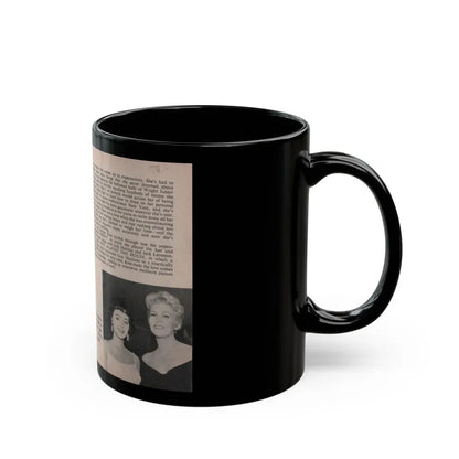 Kim Novak #149 - Scanned Mag. 66 Photos (Vintage Female Icon) Black Coffee Mug - Go Mug Yourself