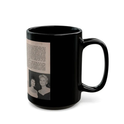 Kim Novak #149 - Scanned Mag. 66 Photos (Vintage Female Icon) Black Coffee Mug - Go Mug Yourself