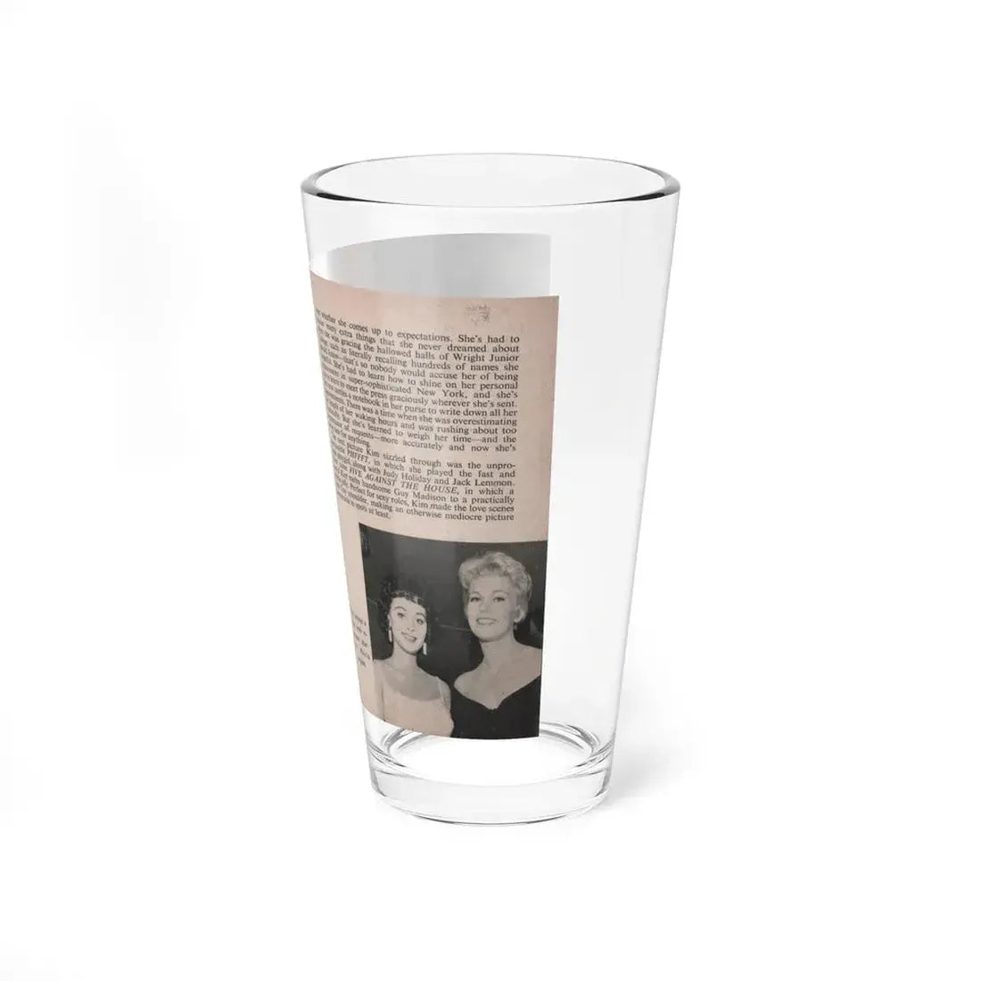Kim Novak #149 - Scanned Mag. 66 Photos (Vintage Female Icon) Pint Glass 16oz - Go Mug Yourself