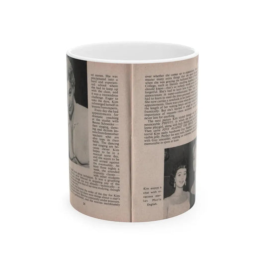Kim Novak #149 - Scanned Mag. 66 Photos (Vintage Female Icon) White Coffee Mug 11oz - Go Mug Yourself