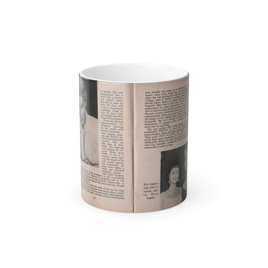 Kim Novak #149 - Scanned Mag. 66 Photos (Pages 18 & 19) (Vintage Female Icons) Color Changing Mug 11oz-11oz-Go Mug Yourself
