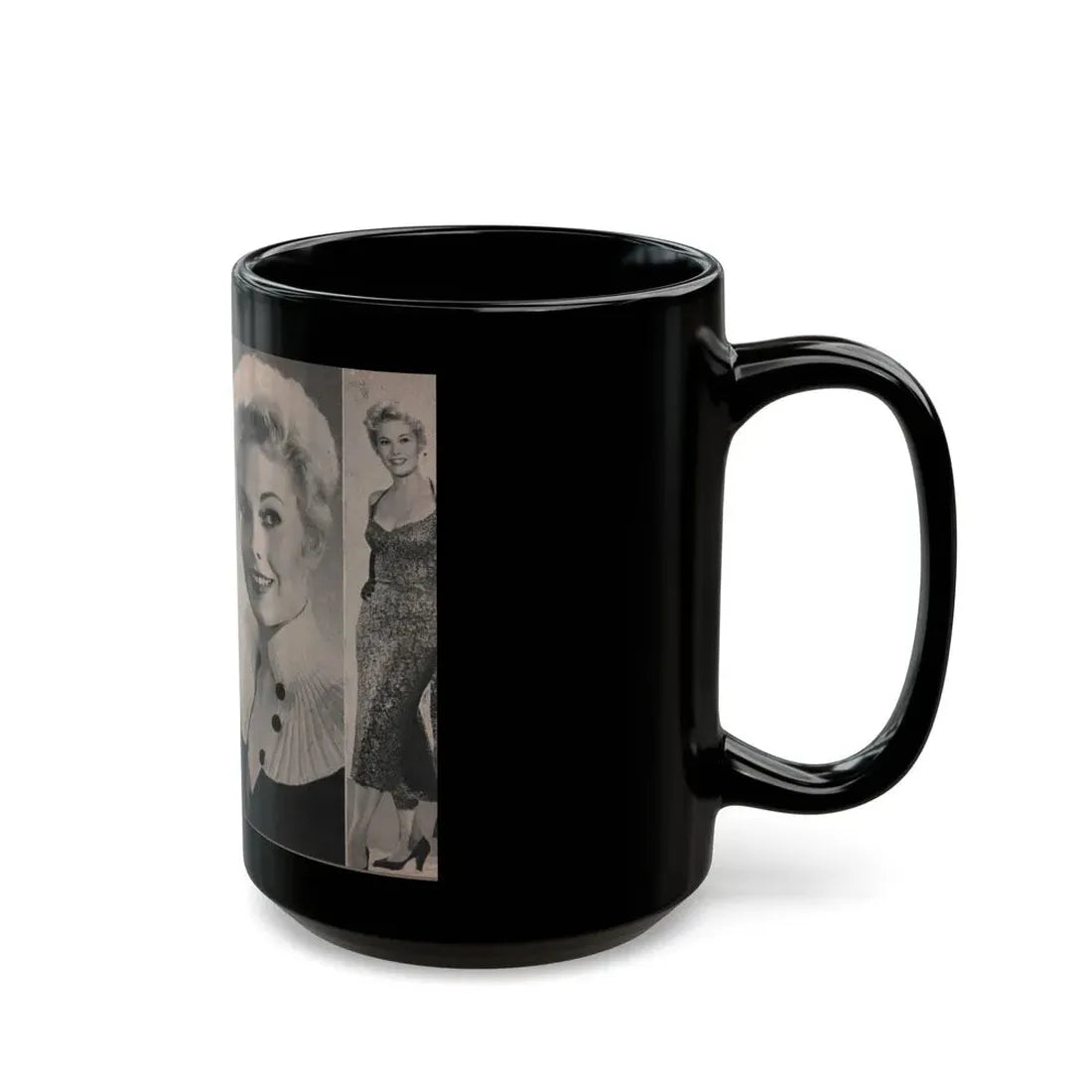Kim Novak #150 - Scanned Mag. 66 Photos (Vintage Female Icon) Black Coffee Mug - Go Mug Yourself