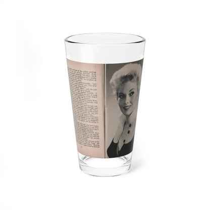 Kim Novak #150 - Scanned Mag. 66 Photos (Vintage Female Icon) Pint Glass 16oz 16oz - Go Mug Yourself