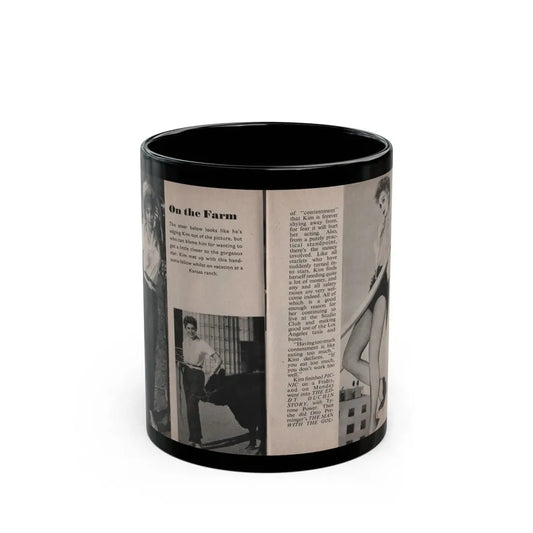 Kim Novak #151 - Scanned Mag. 66 Photos (Vintage Female Icon) Black Coffee Mug 11oz - Go Mug Yourself