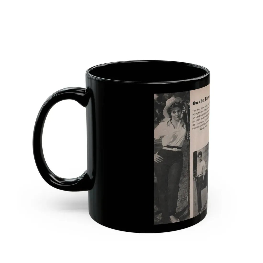 Kim Novak #151 - Scanned Mag. 66 Photos (Vintage Female Icon) Black Coffee Mug - Go Mug Yourself