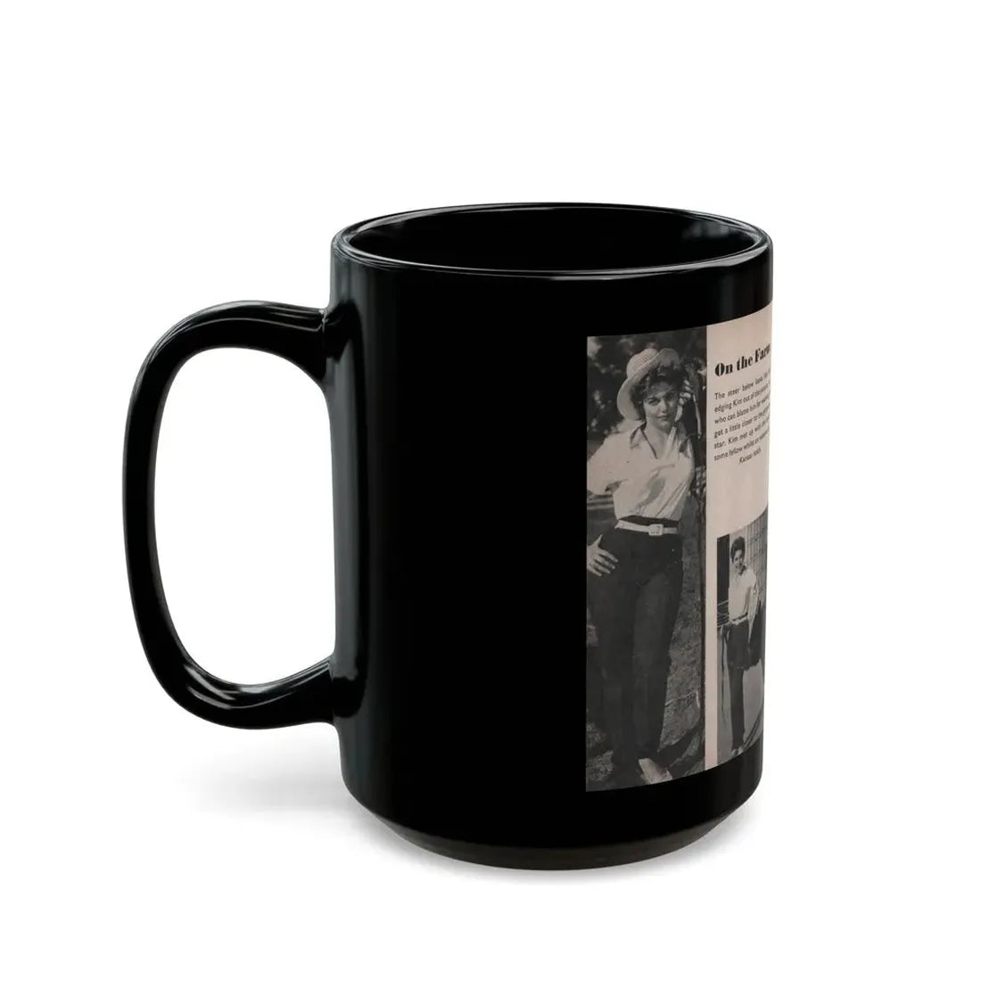 Kim Novak #151 - Scanned Mag. 66 Photos (Vintage Female Icon) Black Coffee Mug - Go Mug Yourself