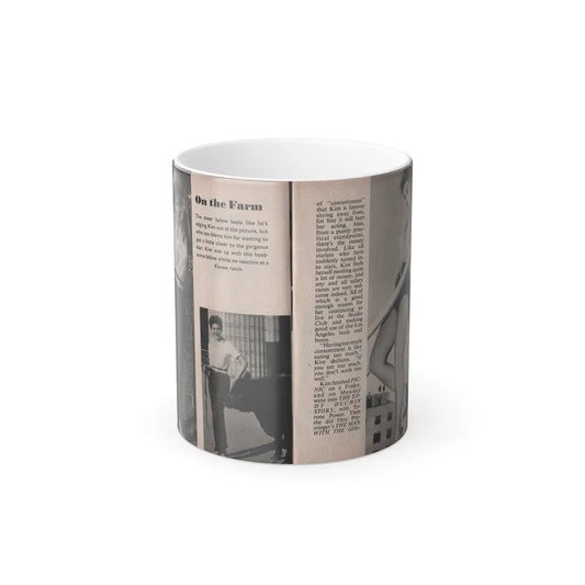 Kim Novak #151 - Scanned Mag. 66 Photos (Pages 22 & 23) (Vintage Female Icons) Color Changing Mug 11oz-11oz-Go Mug Yourself