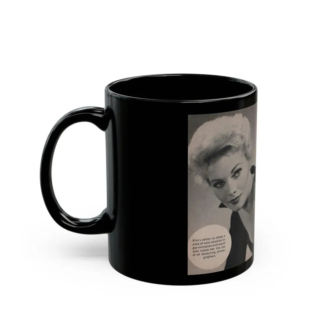 Kim Novak #152 - Scanned Mag. 66 Photos (Vintage Female Icon) Black Coffee Mug - Go Mug Yourself