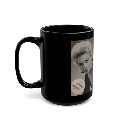 Kim Novak #152 - Scanned Mag. 66 Photos (Vintage Female Icon) Black Coffee Mug - Go Mug Yourself