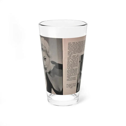 Kim Novak #152 - Scanned Mag. 66 Photos (Vintage Female Icon) Pint Glass 16oz 16oz - Go Mug Yourself