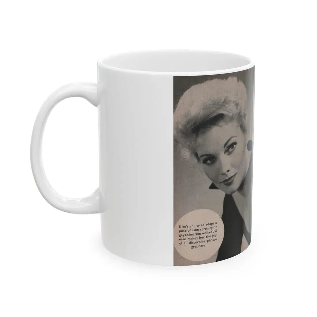 Kim Novak #152 - Scanned Mag. 66 Photos (Vintage Female Icon) White Coffee Mug - Go Mug Yourself