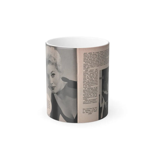 Kim Novak #152 - Scanned Mag. 66 Photos (Pages 24 & 25) (Vintage Female Icons) Color Changing Mug 11oz-11oz-Go Mug Yourself