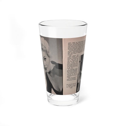 Kim Novak #152 - Scanned Mag. 66 Photos (Vintage Female Icon) Pint Glass 16oz-16oz-Go Mug Yourself