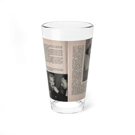 Kim Novak #153 - Scanned Mag. 66 Photos (Vintage Female Icon) Pint Glass 16oz 16oz - Go Mug Yourself