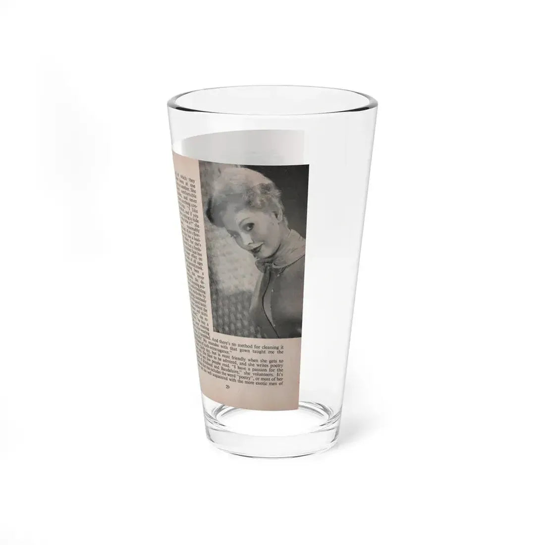 Kim Novak #153 - Scanned Mag. 66 Photos (Vintage Female Icon) Pint Glass 16oz - Go Mug Yourself