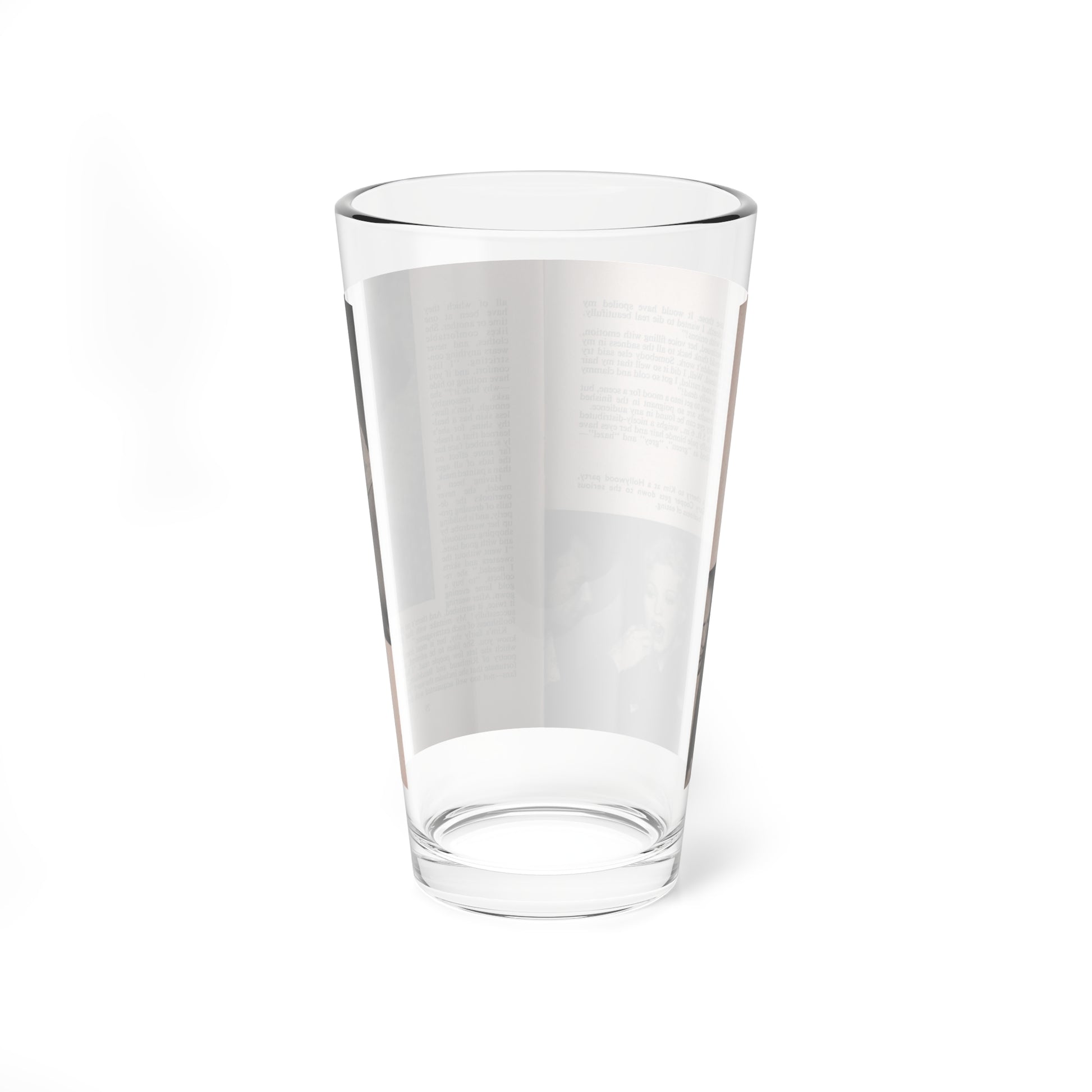 Kim Novak #153 - Scanned Mag. 66 Photos (Vintage Female Icon) Pint Glass 16oz-Go Mug Yourself