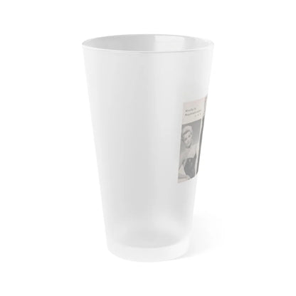 Kim Novak #154 - Scanned Mag. 66 Photos (Vintage Female Icon) Frosted Pint Glass 16oz-Go Mug Yourself