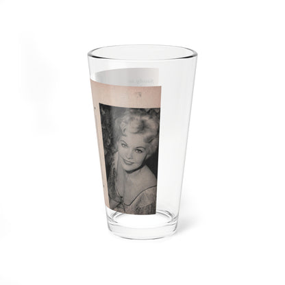 Kim Novak #154 - Scanned Mag. 66 Photos (Vintage Female Icon) Pint Glass 16oz-Go Mug Yourself