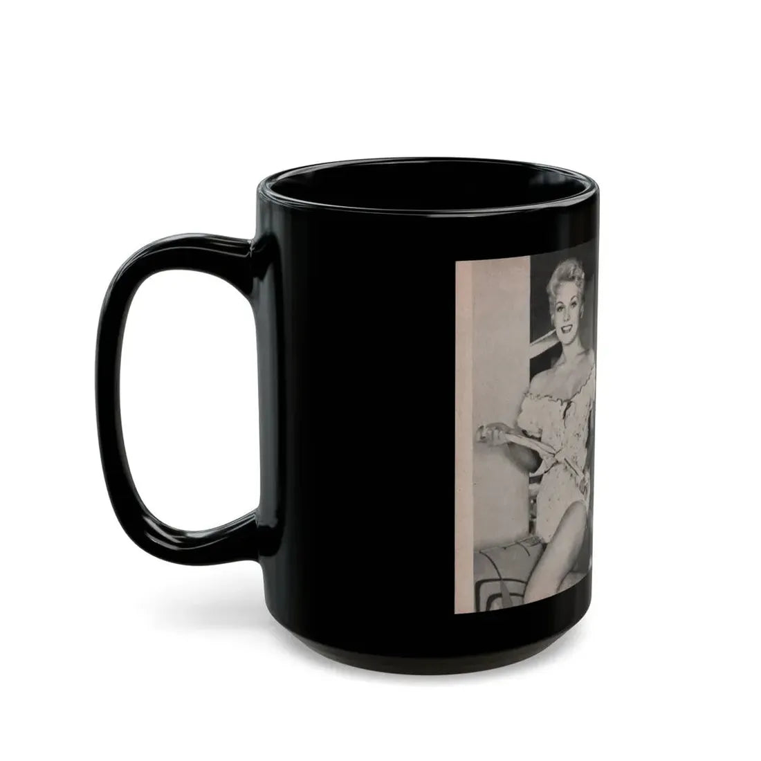 Kim Novak #155 - Scanned Mag. 66 Photos (Vintage Female Icon) Black Coffee Mug - Go Mug Yourself