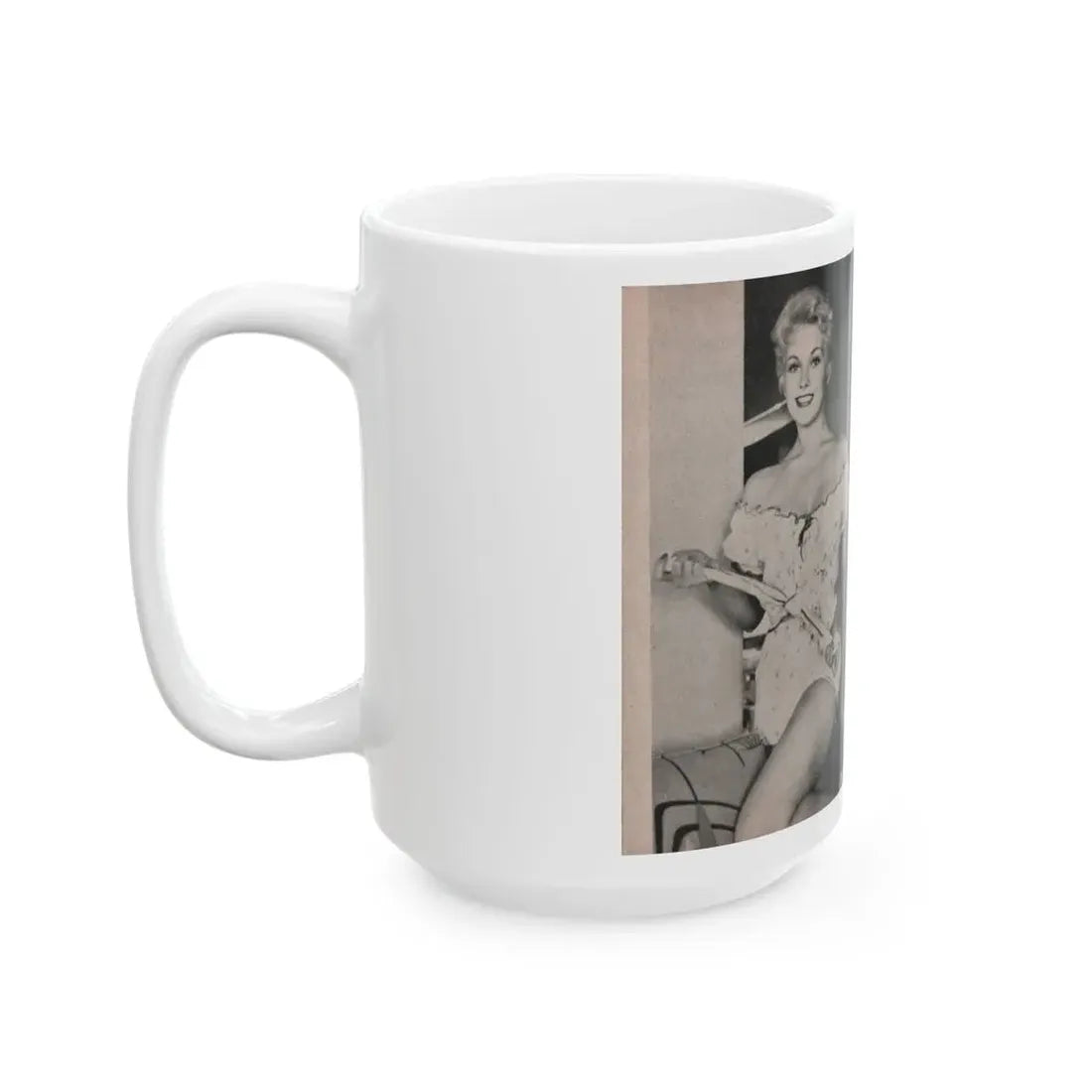 Kim Novak #155 - Scanned Mag. 66 Photos (Vintage Female Icon) White Coffee Mug - Go Mug Yourself