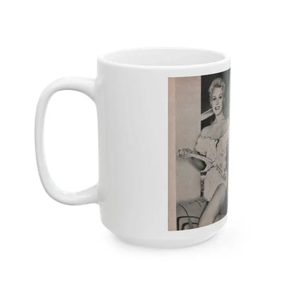 Kim Novak #155 - Scanned Mag. 66 Photos (Vintage Female Icon) White Coffee Mug - Go Mug Yourself