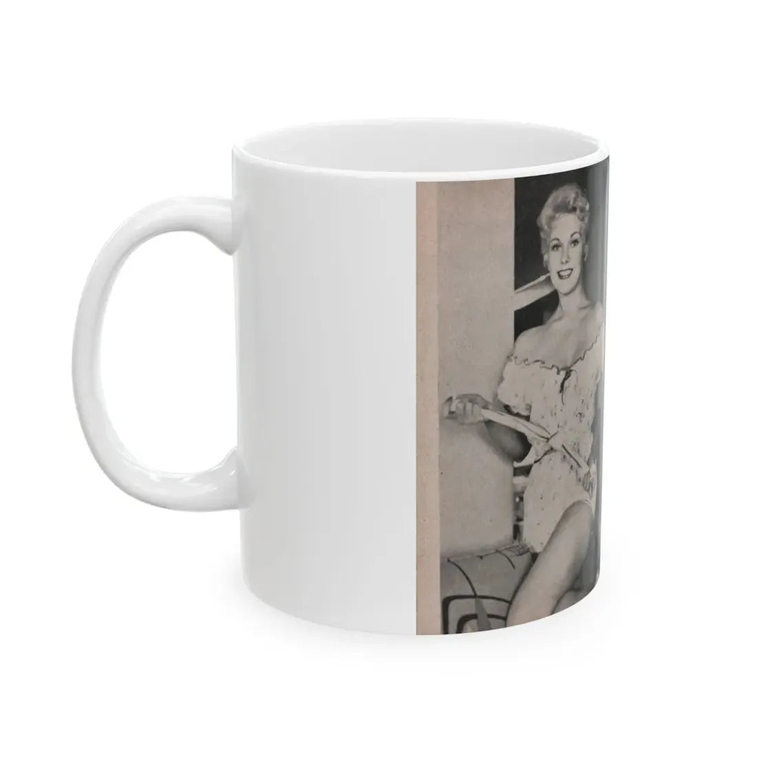 Kim Novak #155 - Scanned Mag. 66 Photos (Vintage Female Icon) White Coffee Mug - Go Mug Yourself