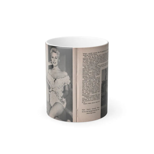 Kim Novak #155 - Scanned Mag. 66 Photos (Pages 30 & 31) (Vintage Female Icons) Color Changing Mug 11oz-11oz-Go Mug Yourself