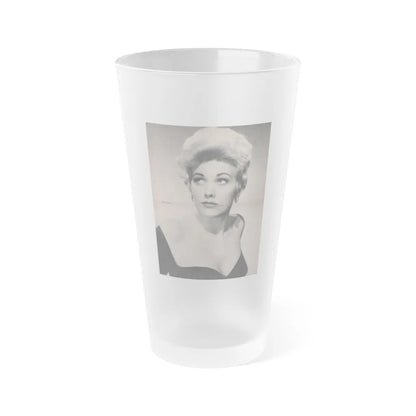 Kim Novak #156 - Scanned Mag. 66 Photos (Vintage Female Icon) Frosted Pint Glass 16oz-16oz-Frosted-Go Mug Yourself