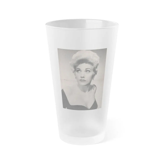 Kim Novak #156 - Scanned Mag. 66 Photos (Vintage Female Icon) Frosted Pint Glass 16oz-16oz-Frosted-Go Mug Yourself