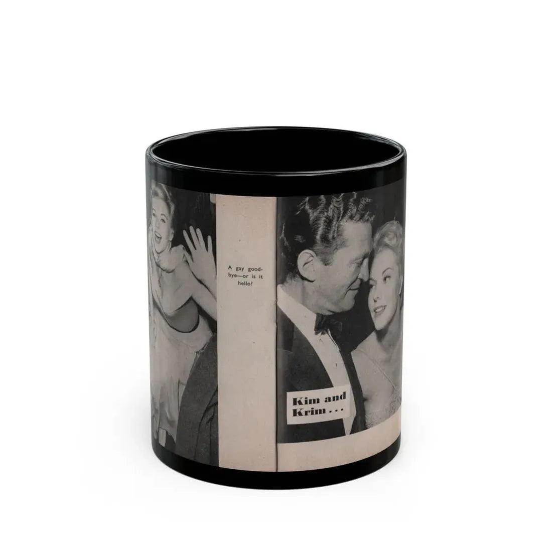 Kim Novak #157 - Scanned Mag. 66 Photos (Vintage Female Icon) Black Coffee Mug 11oz - Go Mug Yourself