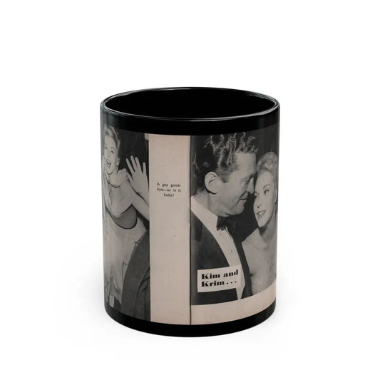 Kim Novak #157 - Scanned Mag. 66 Photos (Vintage Female Icon) Black Coffee Mug 11oz - Go Mug Yourself