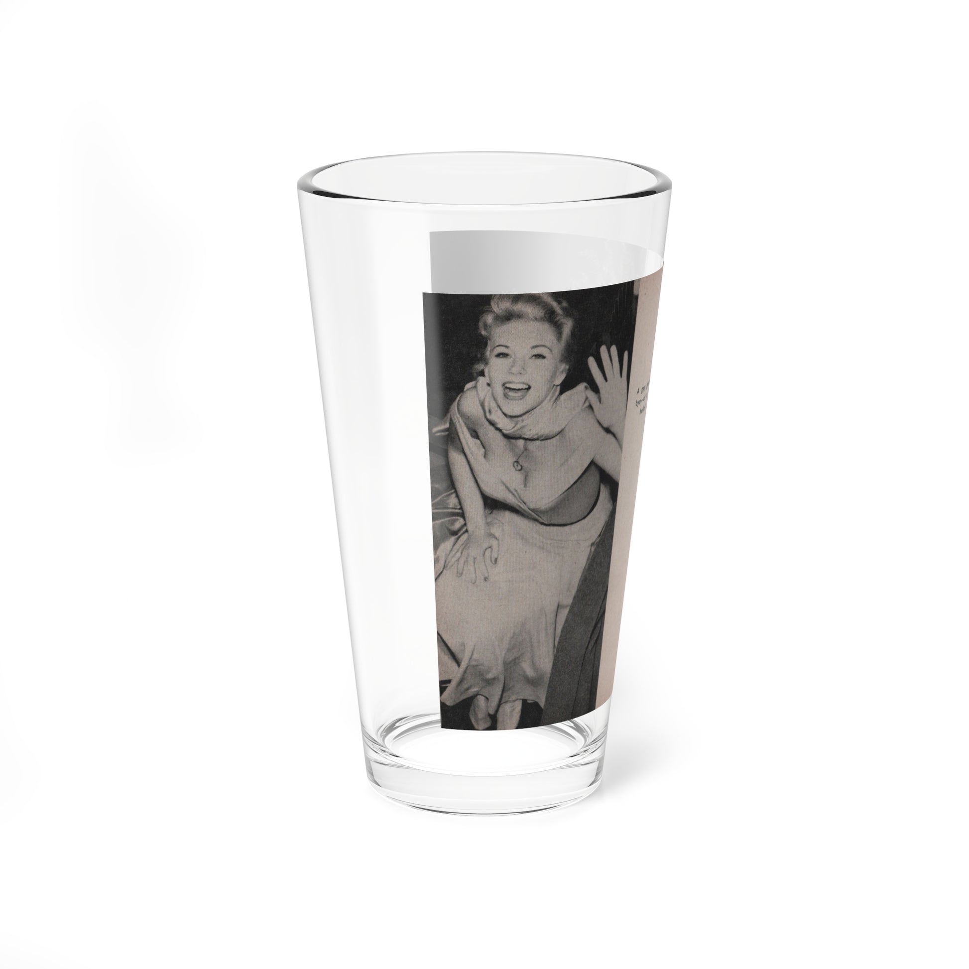 Kim Novak #157 - Scanned Mag. 66 Photos (Vintage Female Icon) Pint Glass 16oz-Go Mug Yourself