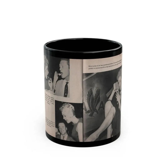 Kim Novak #158 - Scanned Mag. 66 Photos (Vintage Female Icon) Black Coffee Mug 11oz - Go Mug Yourself