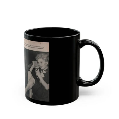 Kim Novak #158 - Scanned Mag. 66 Photos (Vintage Female Icon) Black Coffee Mug - Go Mug Yourself