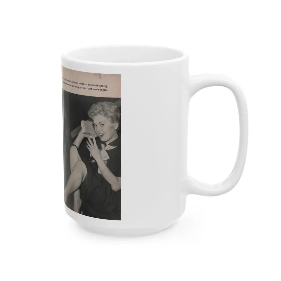 Kim Novak #158 - Scanned Mag. 66 Photos (Vintage Female Icon) White Coffee Mug - Go Mug Yourself