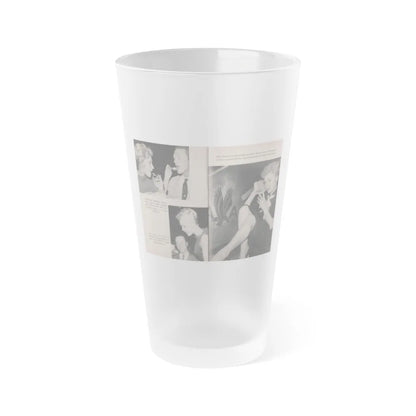 Kim Novak #158 - Scanned Mag. 66 Photos (Vintage Female Icon) Frosted Pint Glass 16oz-16oz-Frosted-Go Mug Yourself